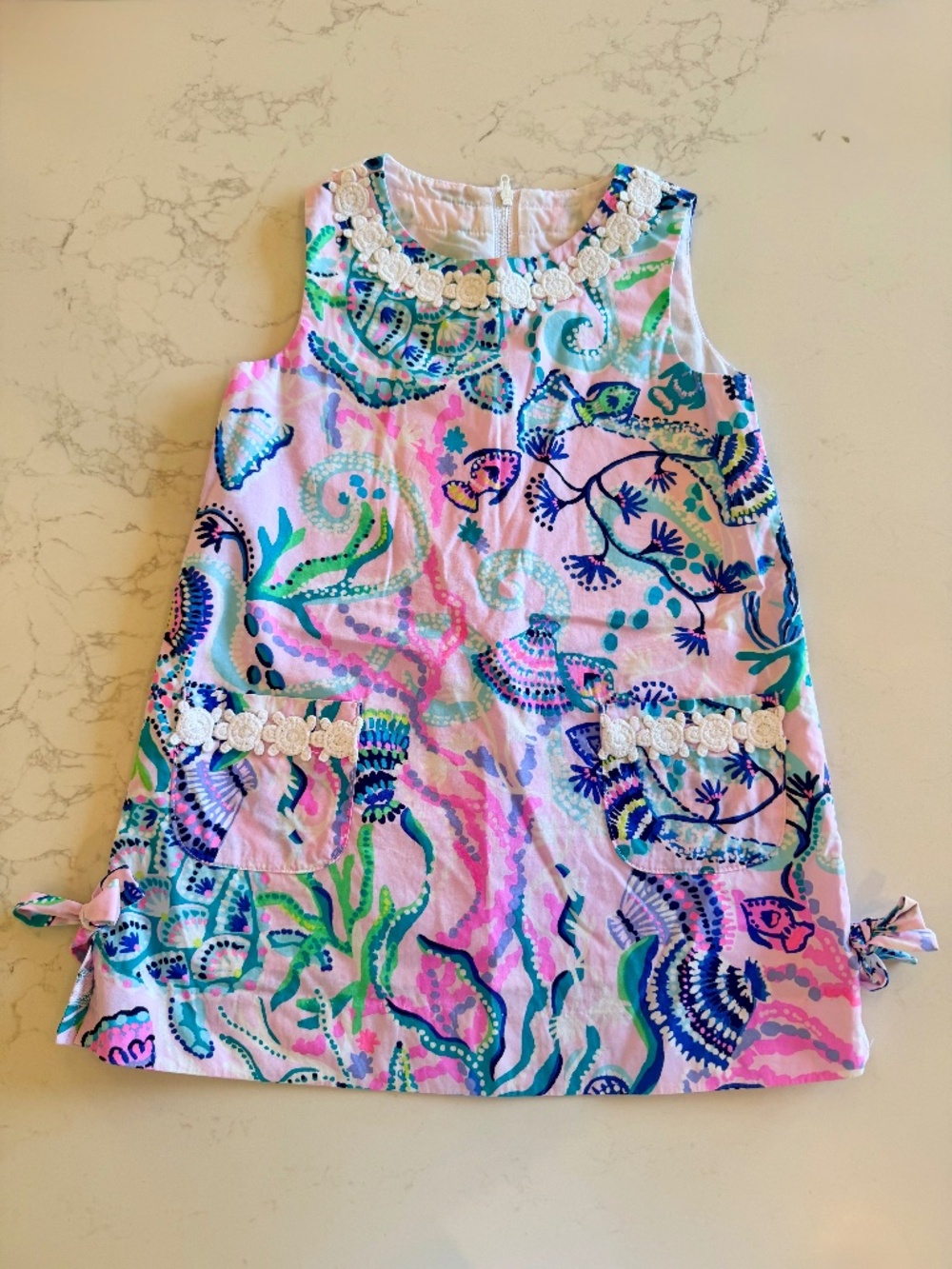 Lilly Pulitzer Girls Little Lilly Classic Shift Dress Size 3